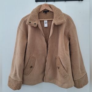 Banana Republic Women's Tan Sherpa-Lined Jacket